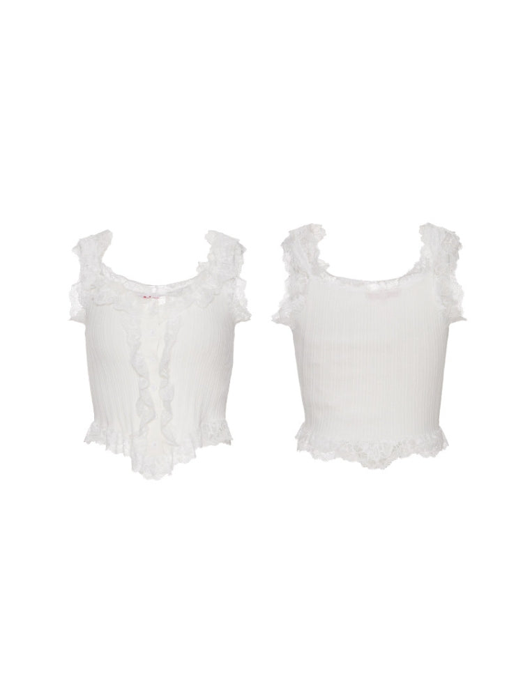 Ballet-Style Tank Top, Lace Corset, Stunning Strapless Top