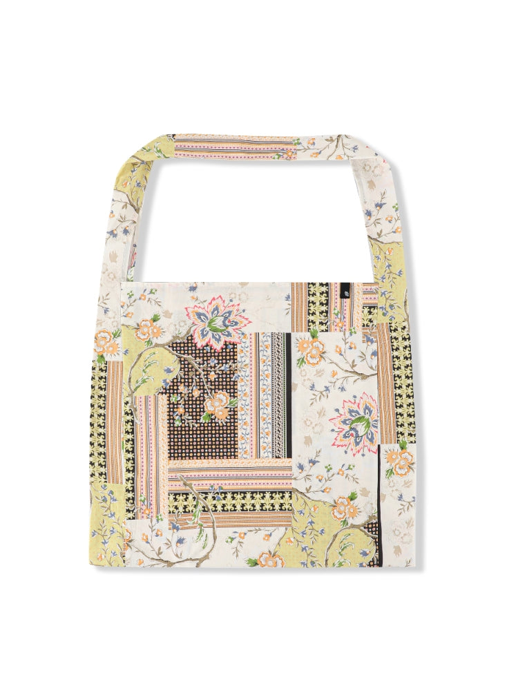 Dpercent Tencel-Linen Nordic Print Large-Capacity Lightweight Fabric Tote Bag
