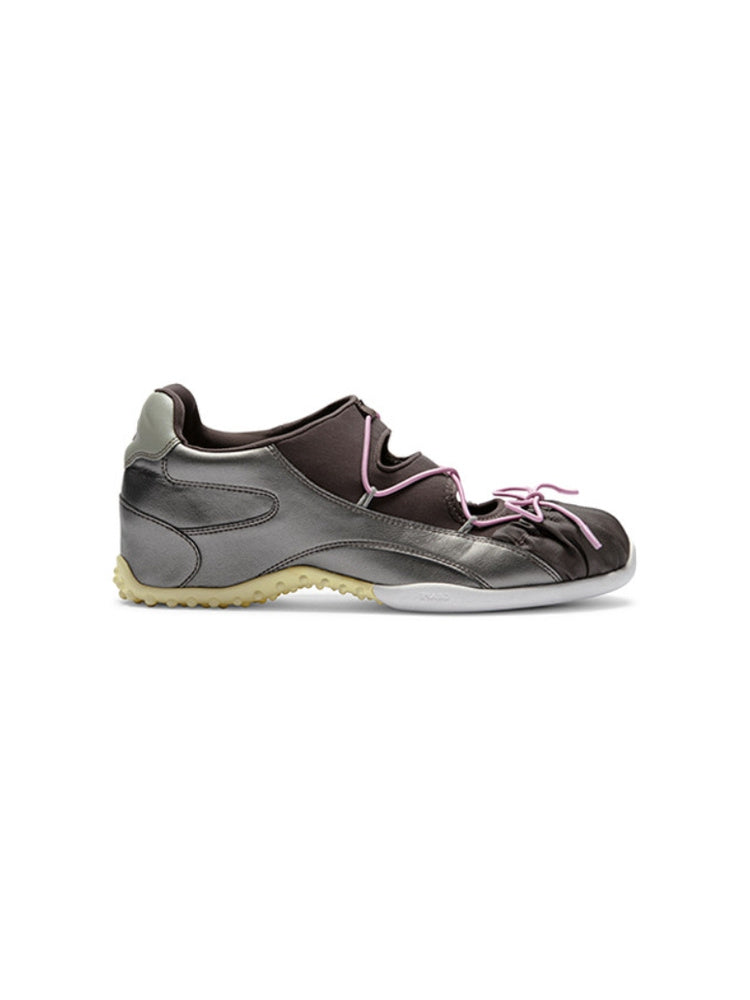 GRAPE New Color-Blocked Openwork Lace-Up Mary Jane Training Shoes for Women: Commuter & Casual Shoes