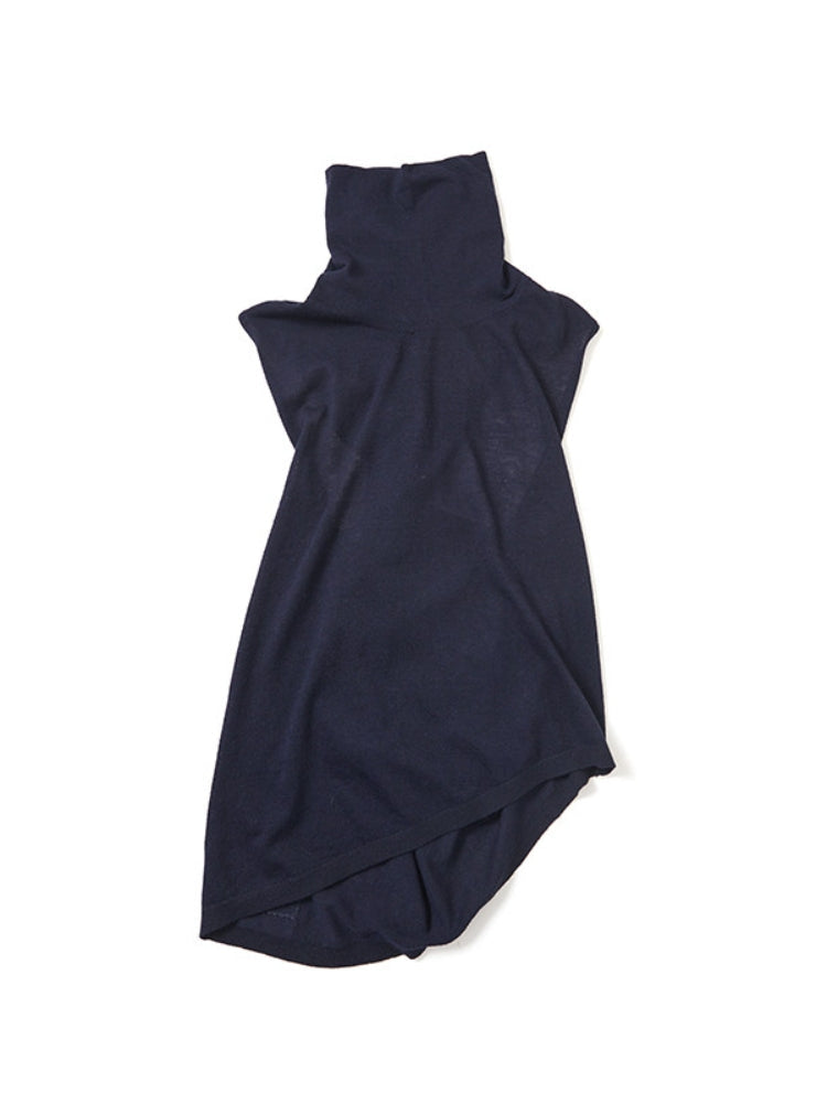 MEDIUM WELL Asymmetric Hem Turtleneck Vest
