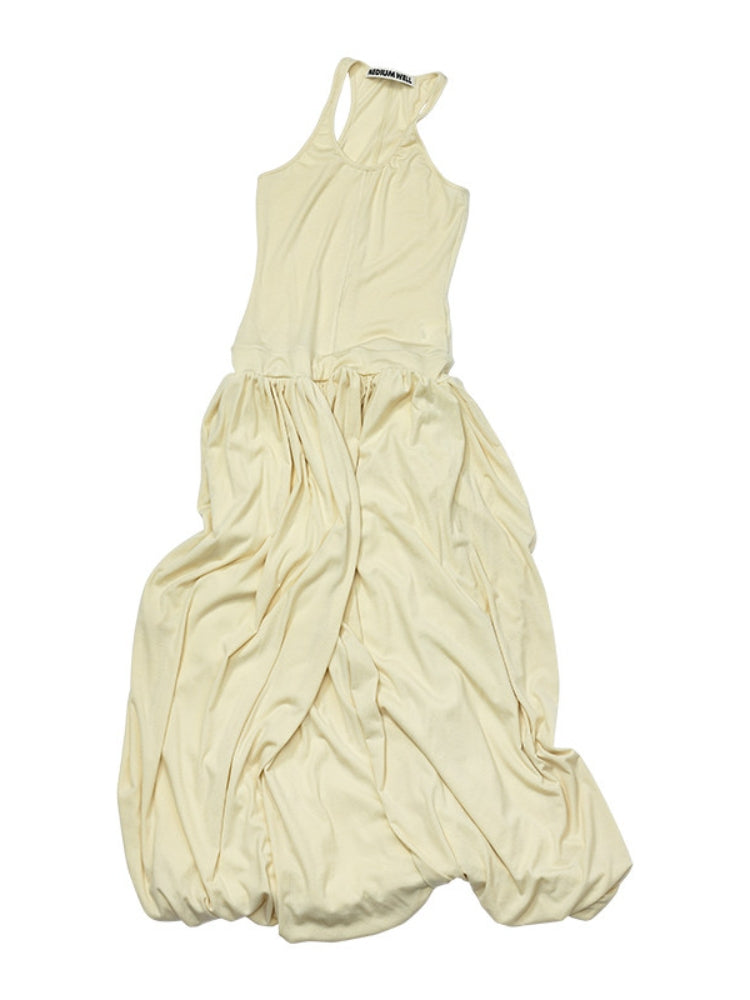 MEDIUM WELL PanelledHem Acetate Skirt
