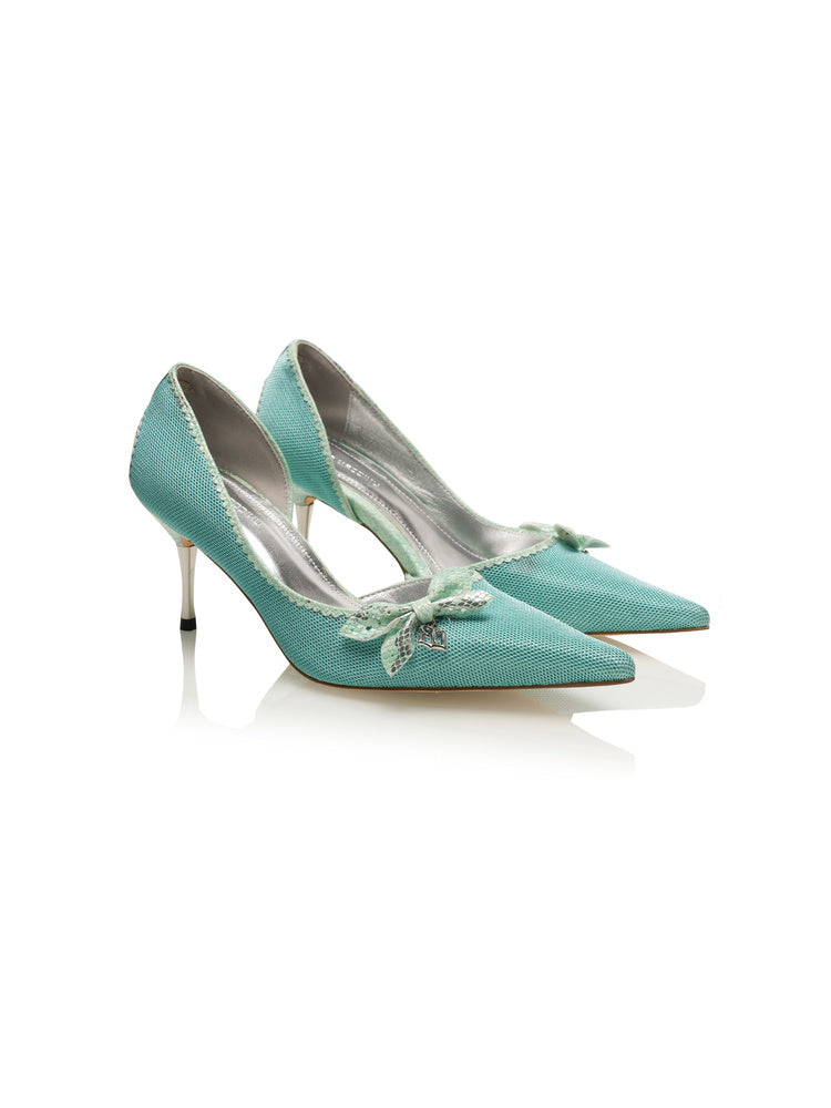 Python Pointed-Toe Stiletto Pumps