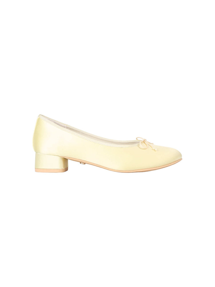 Every Girl's Satin Bow Mid-Heel Ballet Shoes