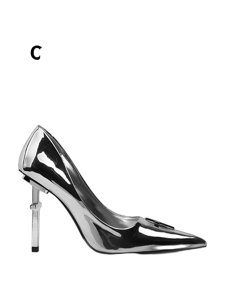 Crucifix Series High Heels sliver