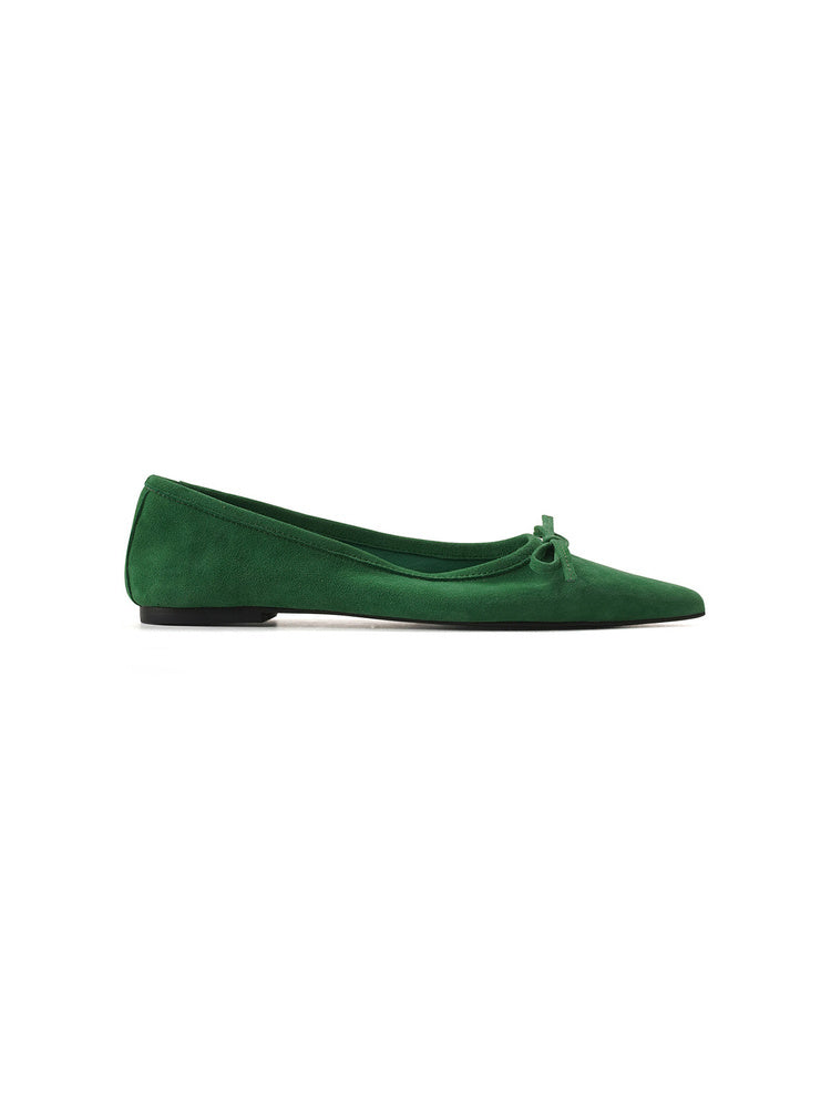 Bow Pointed Ballet Flats
