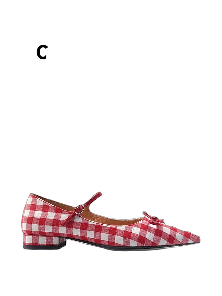Black Butterfly Pointed-Toe Sweet Mary Jane Shoes - Women's Flat Ballet Flats Taiwan