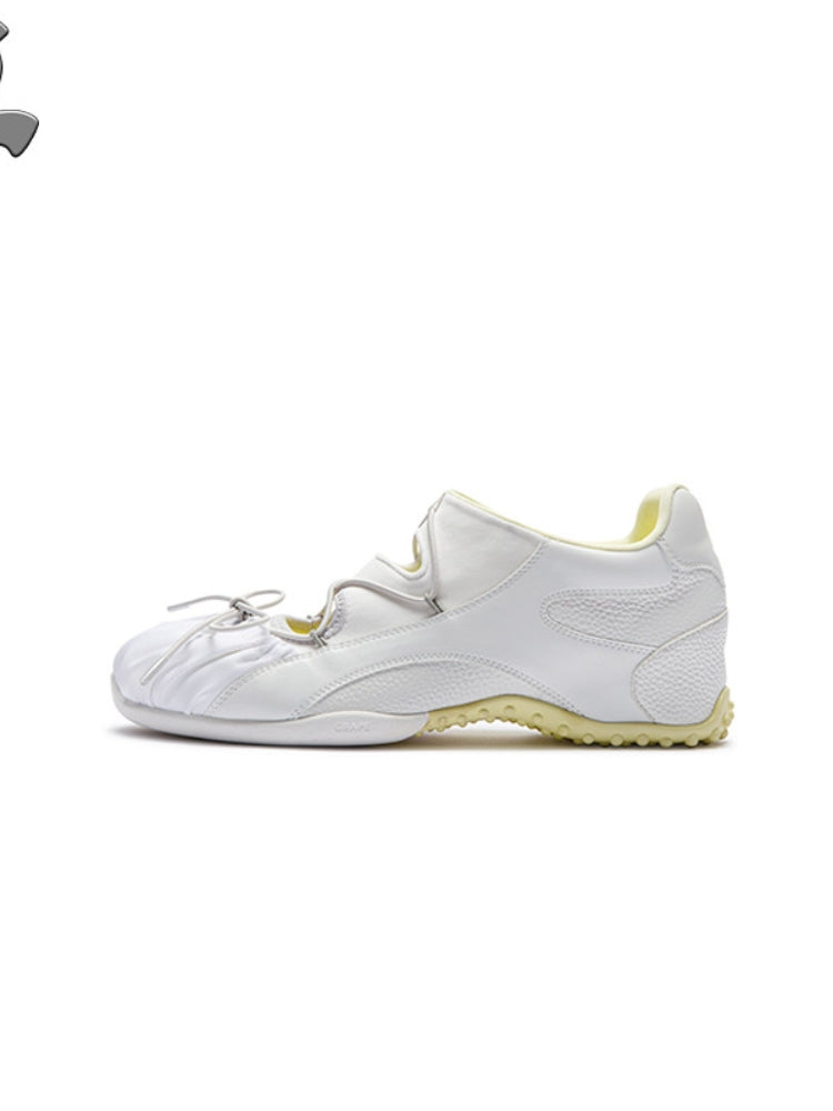 GRAPE New Color-Blocked Openwork Lace-Up Mary Jane Training Shoes for Women: Commuter & Casual Shoes
