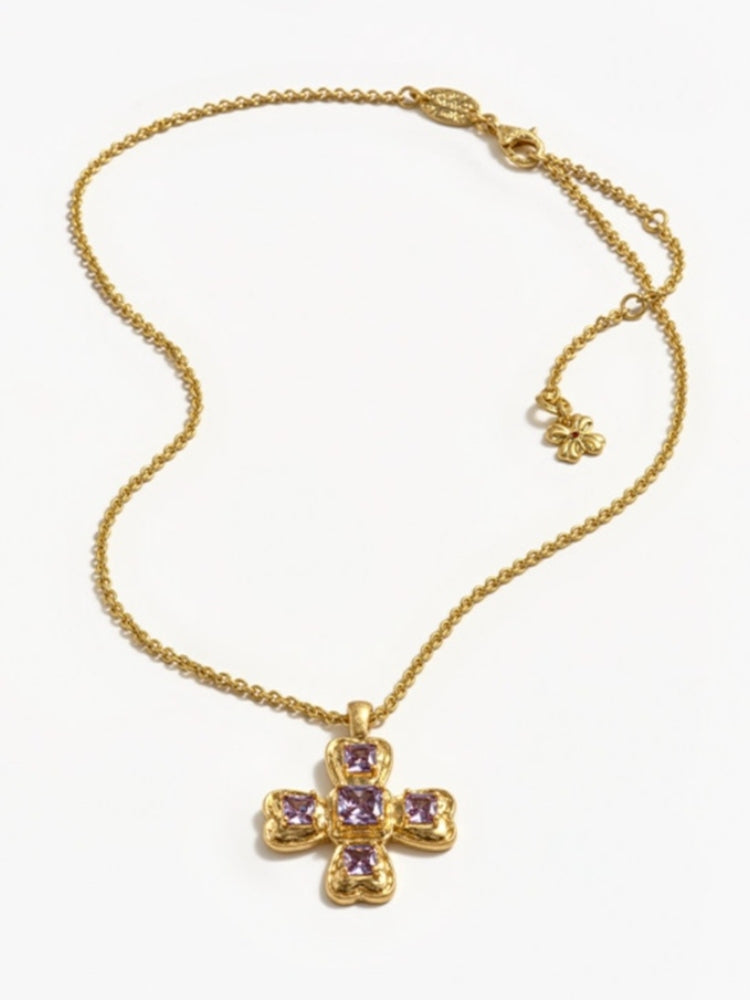 tokokkinomini Classic Four-Sided Bow Necklace