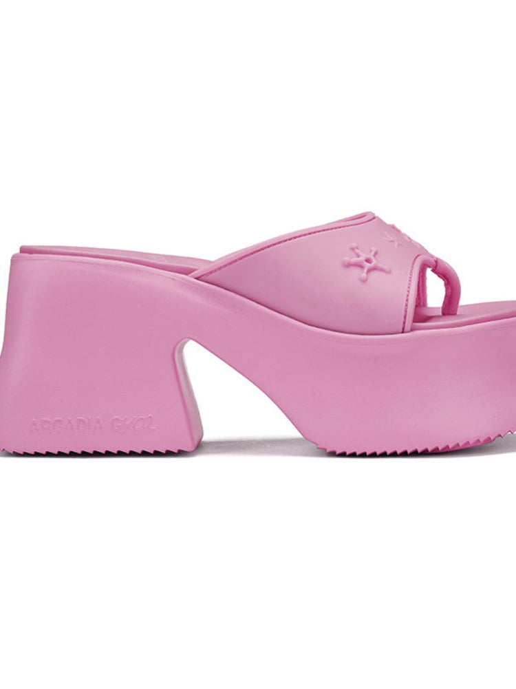 Arcadiagyal Original Design Peruru Capsule Series Platform Lifted Flare Heels