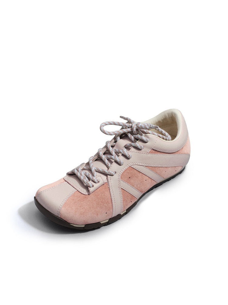 Genuine Leather Square-Toe Zebra-Print Shoes with Built-in Heel