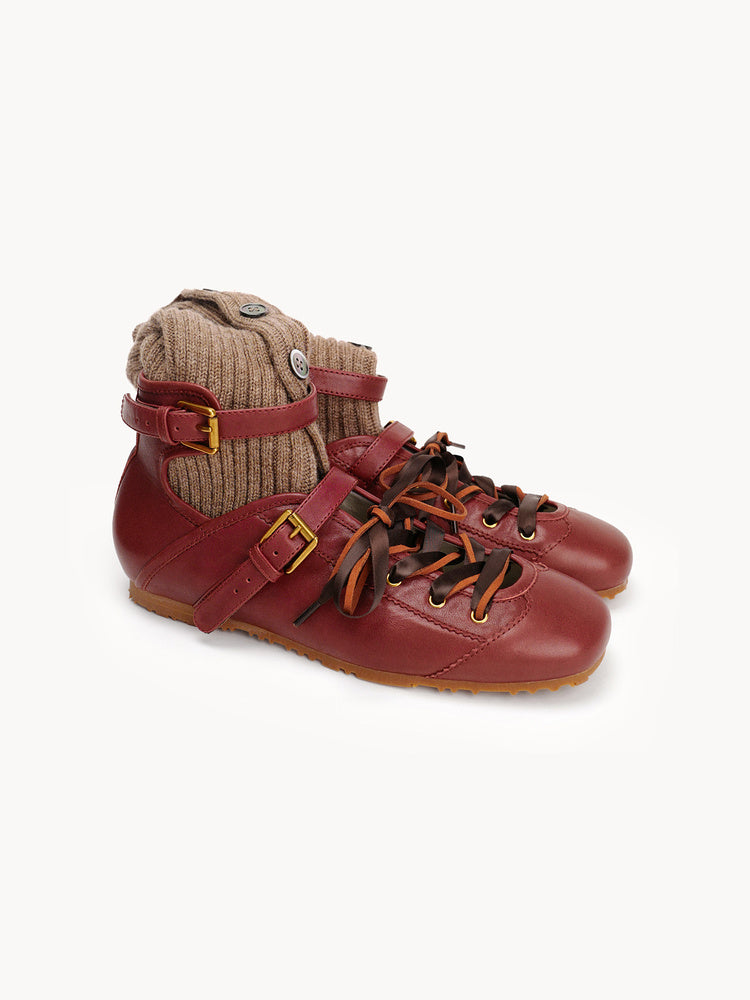 Colorblock Fold-Over Trainer Sneakers