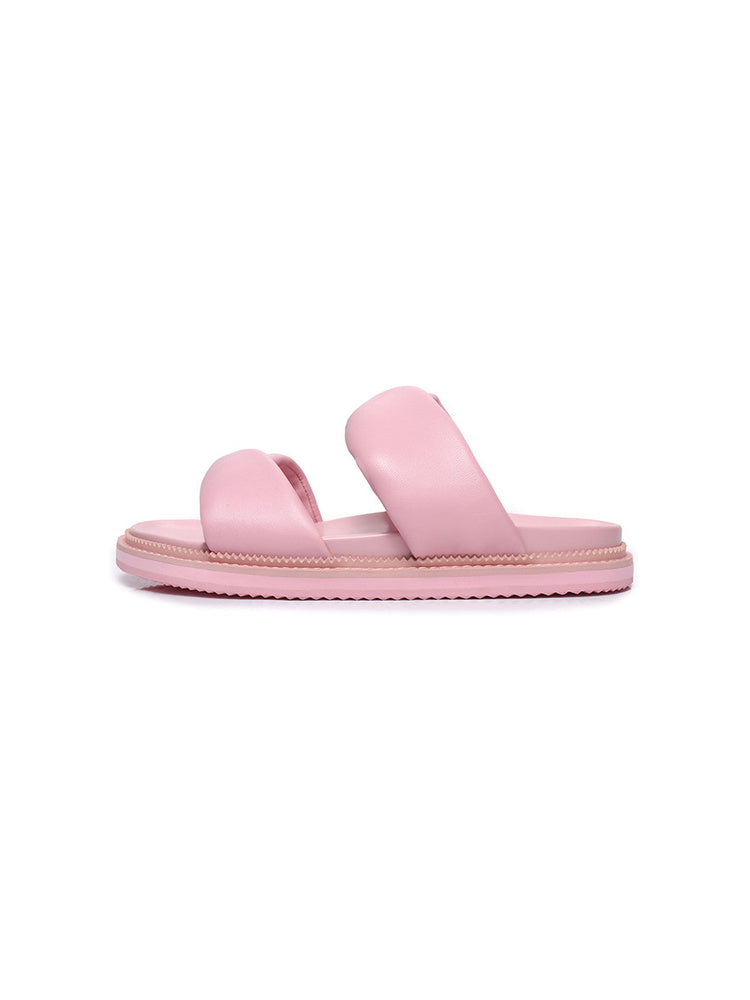 Twisted Cross-Strap Platform Sandals