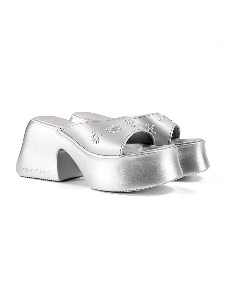 Original Design Peruru Capsule Series Platform Lifted Flare Heels