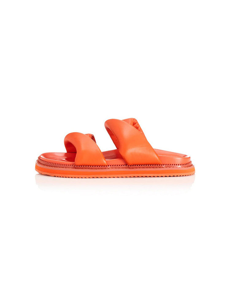 Twisted Cross-Strap Platform Sandals