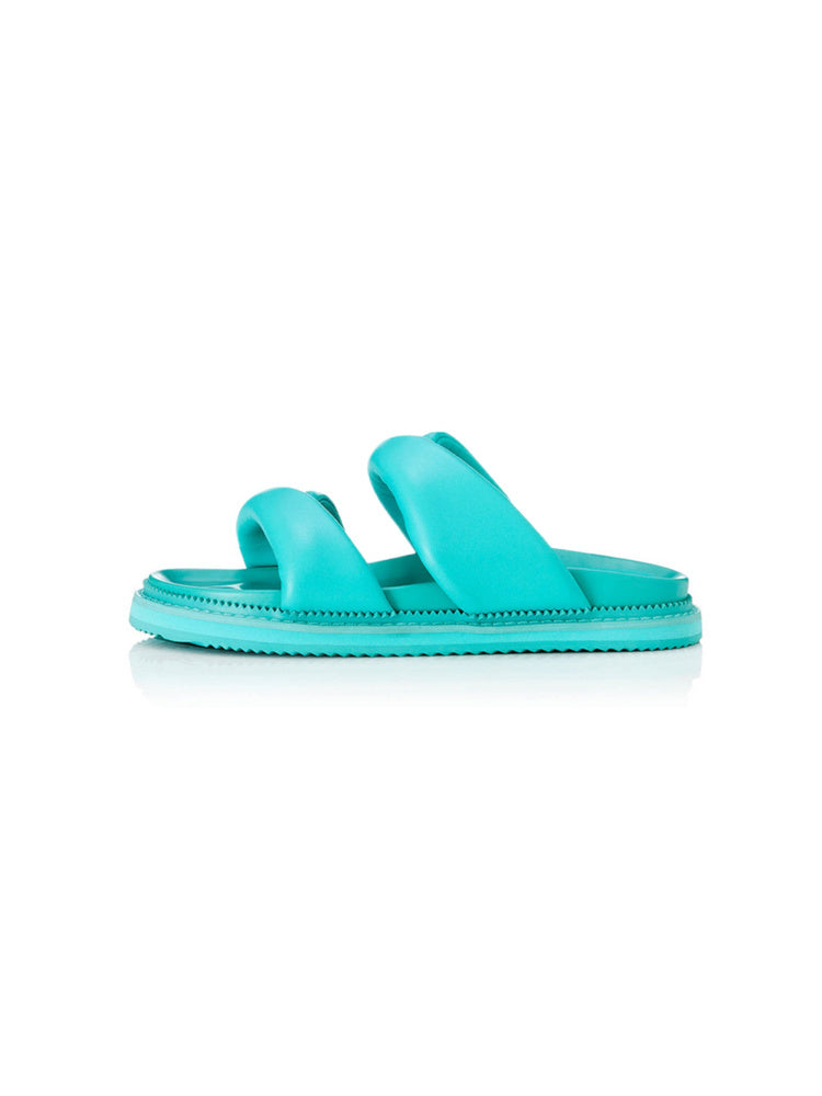 Twisted Cross-Strap Platform Sandals