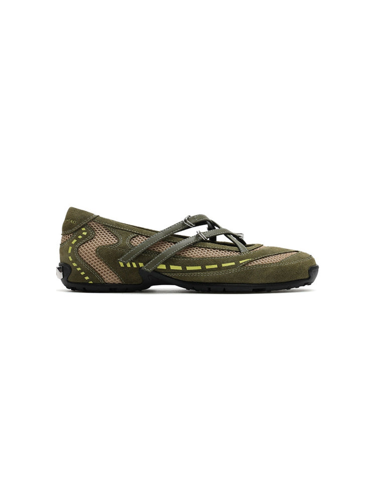 Functional Ballet Flats: Silver Mary Jane Casual Ballet Shoes