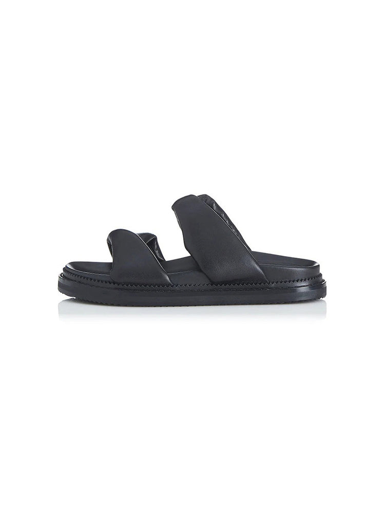 Twisted Cross-Strap Platform Sandals