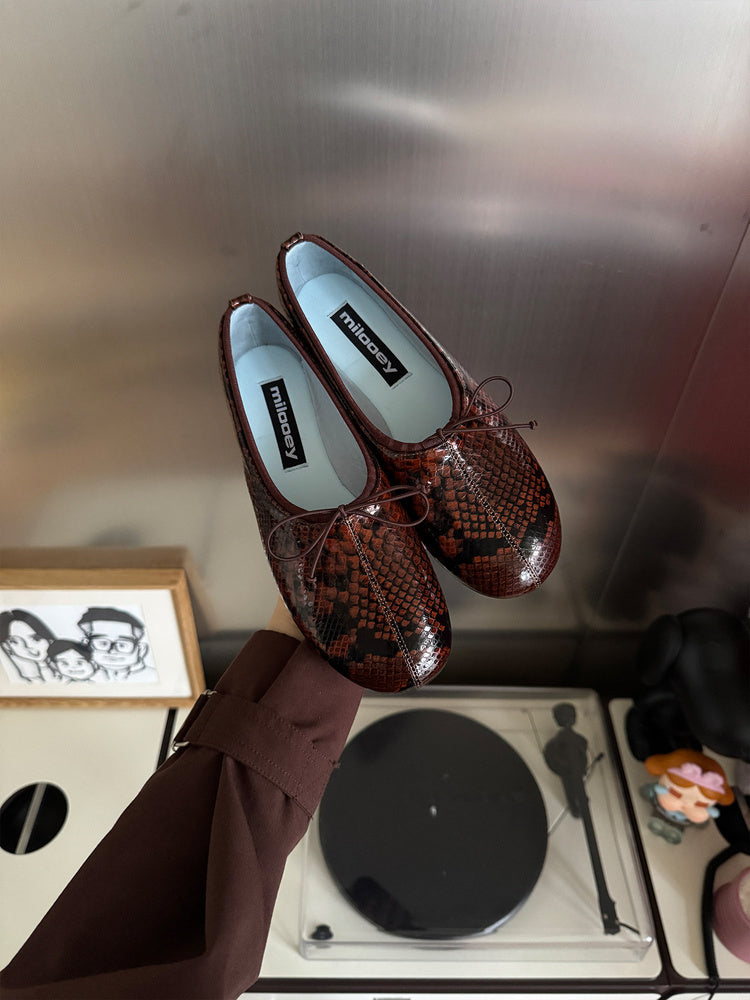 Mihara Yasuhiro Spring Ballet Flats