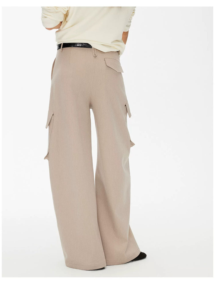 D.PERCENT Wide-Leg Cargo Pants - view 3