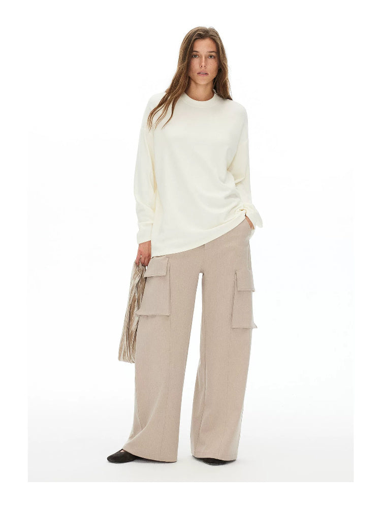 D.PERCENT Wide-Leg Cargo Pants - view 6