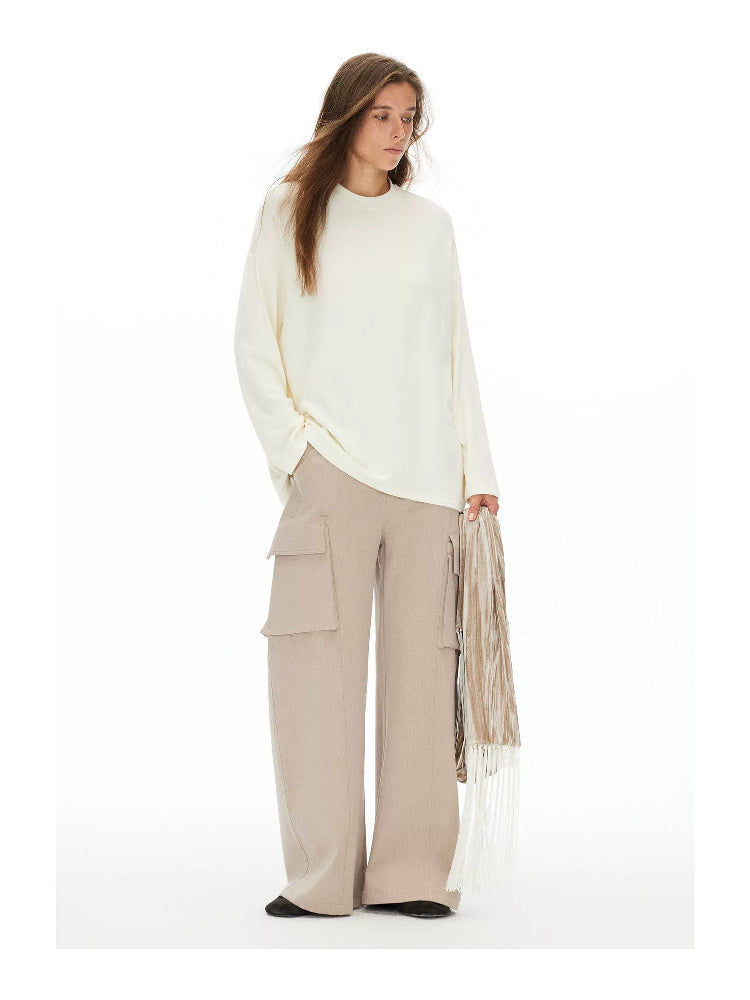 D.PERCENT Wide-Leg Cargo Pants - view 7