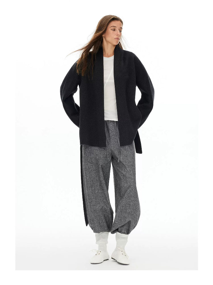 D.PERCENT Belted Wool-Cashmere Blend Coat - view 5