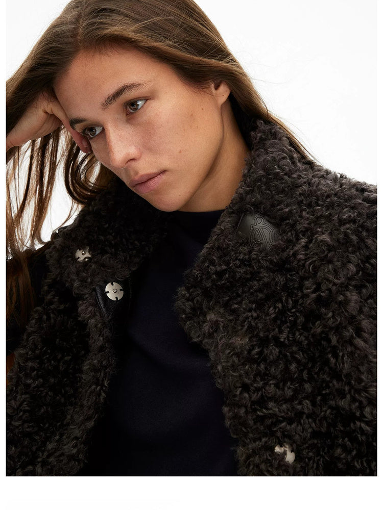 D.PERCENT Coffee Faux Shearling Vest - view 7