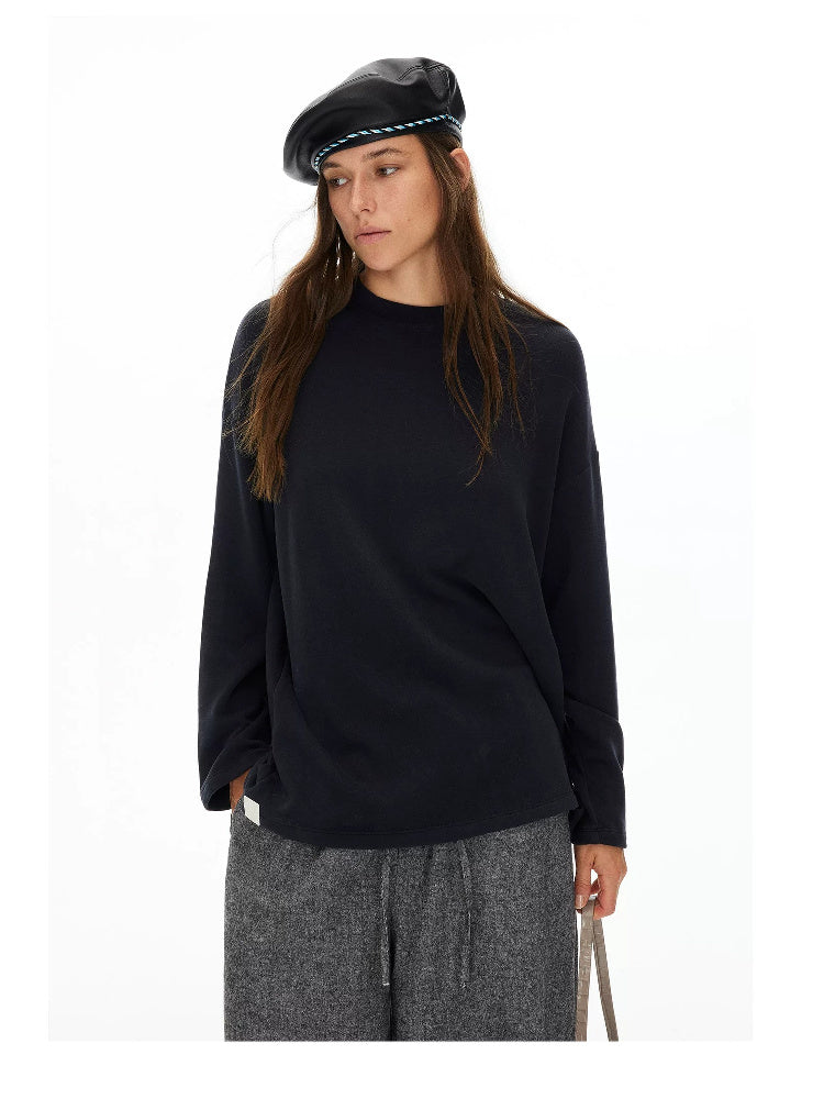D.PERCENT Black Sheepskin Leather Beret - view 6