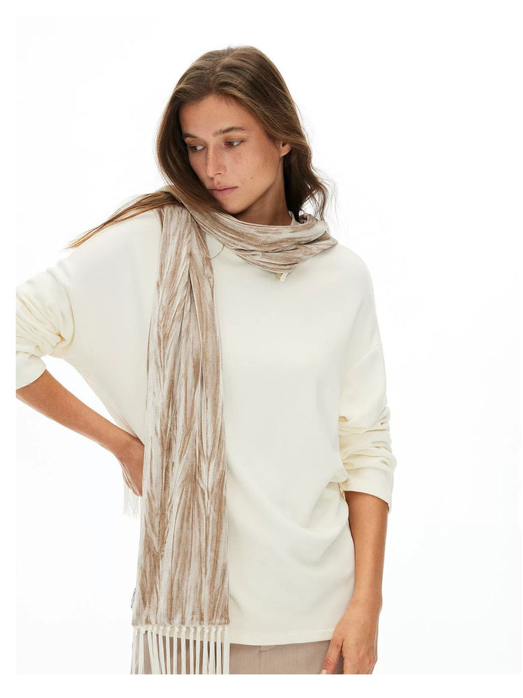 D.PERCENT Textured Fringe Scarf - view 1