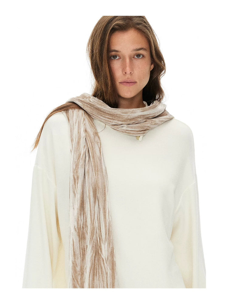 D.PERCENT Textured Fringe Scarf - view 4
