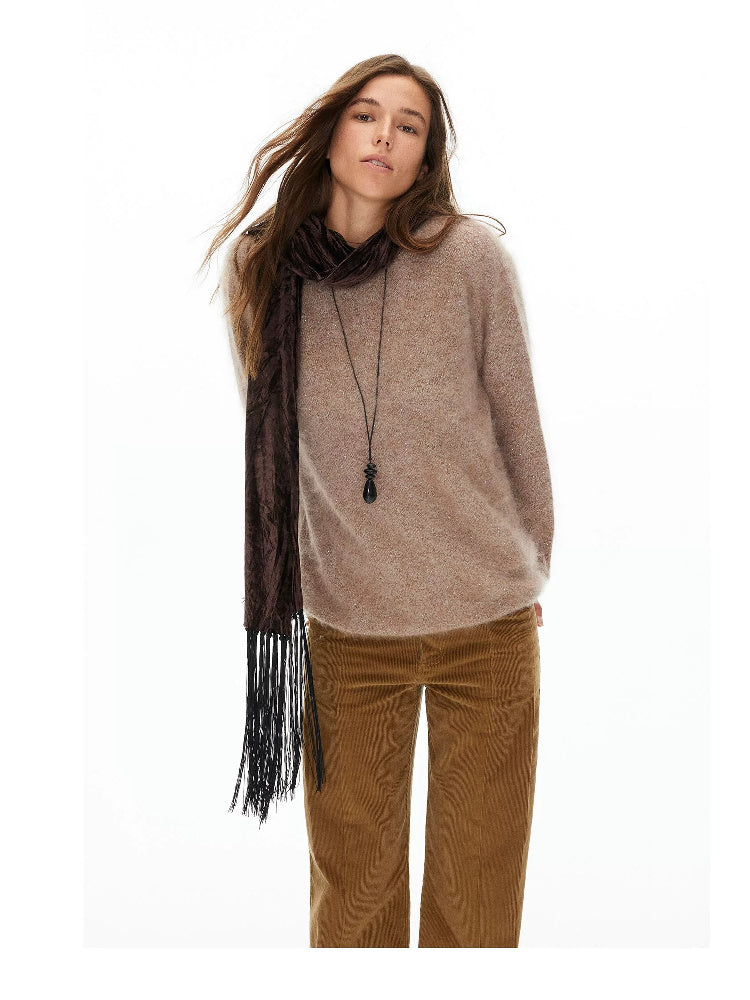 D.PERCENT Textured Fringe Scarf - view 8