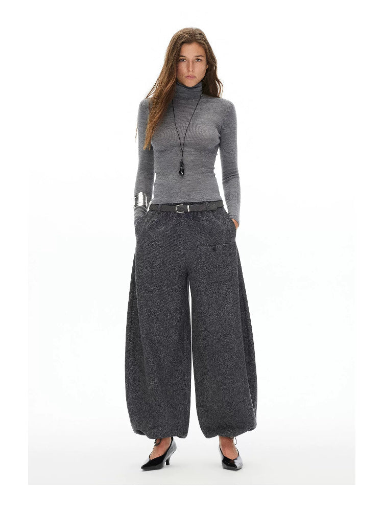 D.PERCENT Pure Wool Turtleneck or Mock-Neck Top - view 7