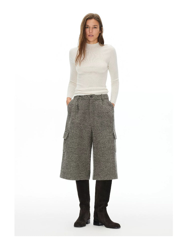 D.PERCENT Pure Wool Turtleneck or Mock-Neck Top - view 10