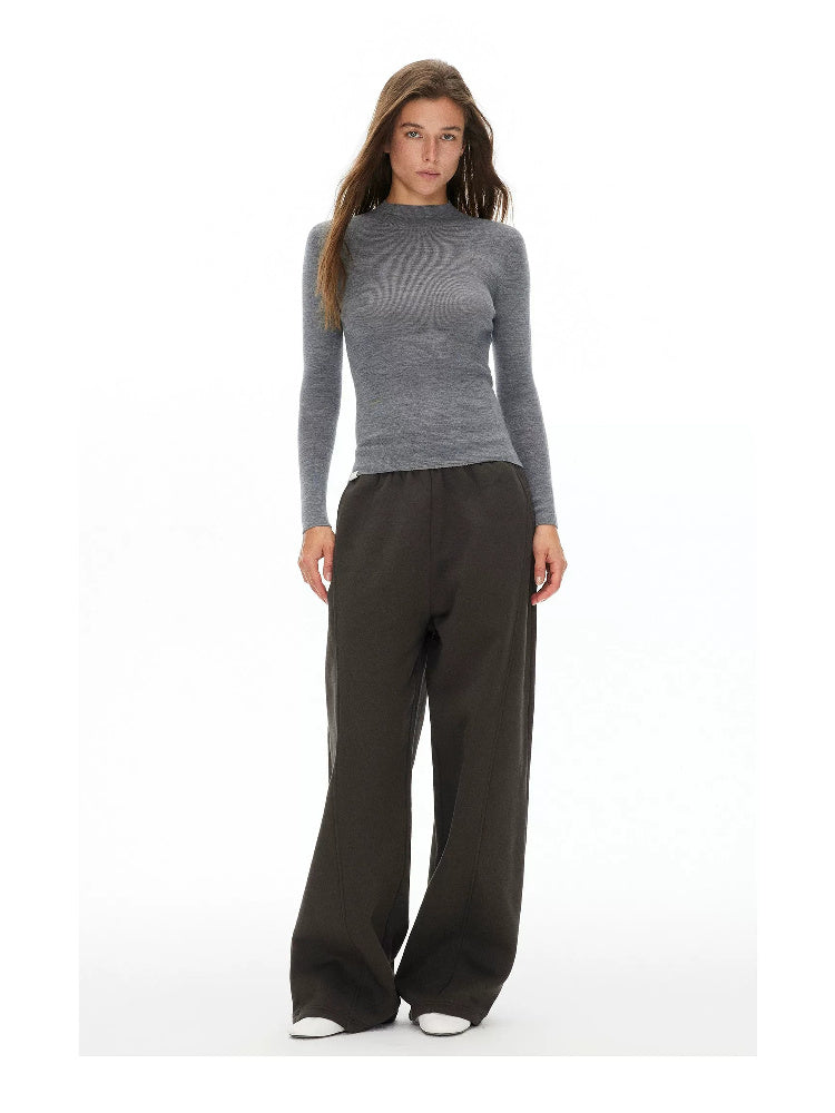 D.PERCENT Pure Wool Turtleneck or Mock-Neck Top - view 11