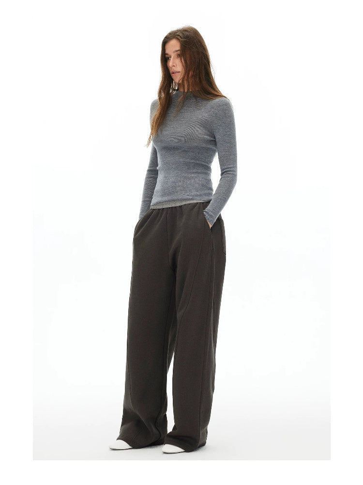 D.PERCENT Pure Wool Turtleneck or Mock-Neck Top - view 12