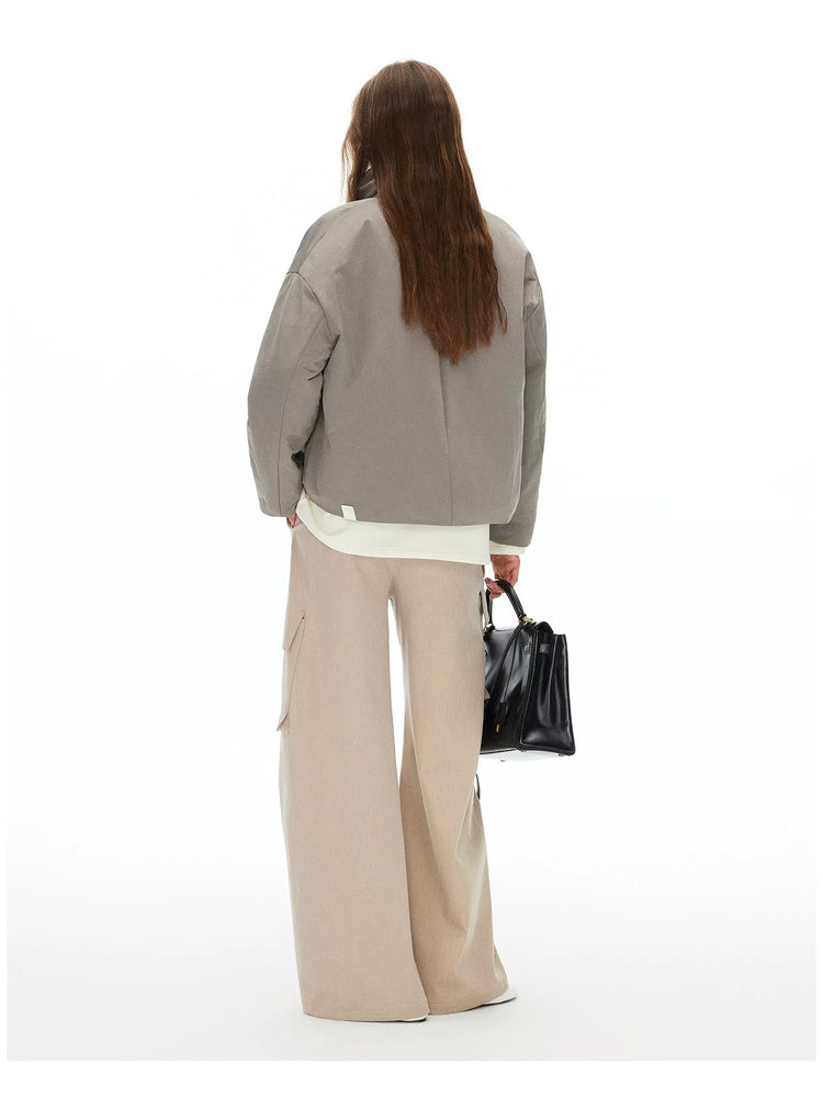 D.PERCENT Wool-Filled Jacket with Detachable Scarf - view 3