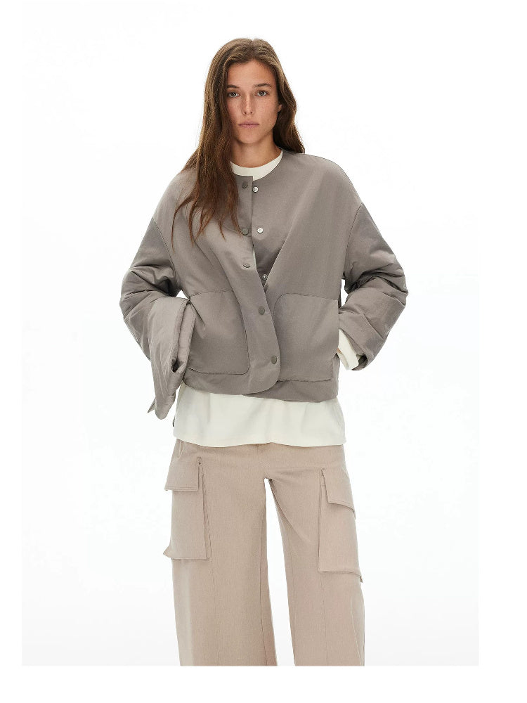 D.PERCENT Wool-Filled Jacket with Detachable Scarf - view 6