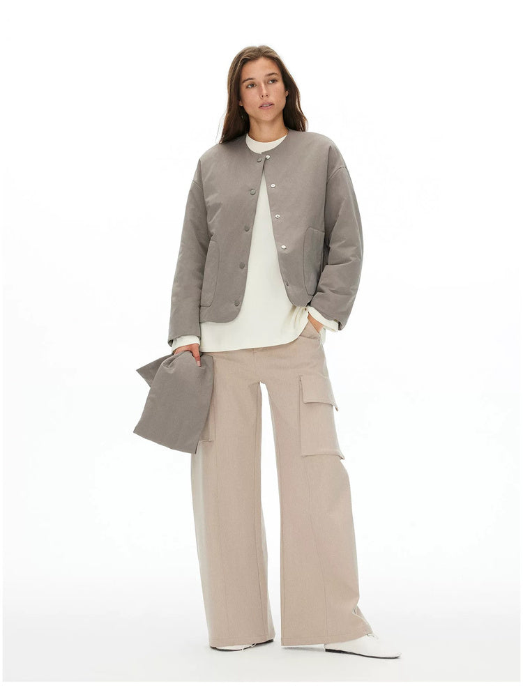 D.PERCENT Wool-Filled Jacket with Detachable Scarf - view 8