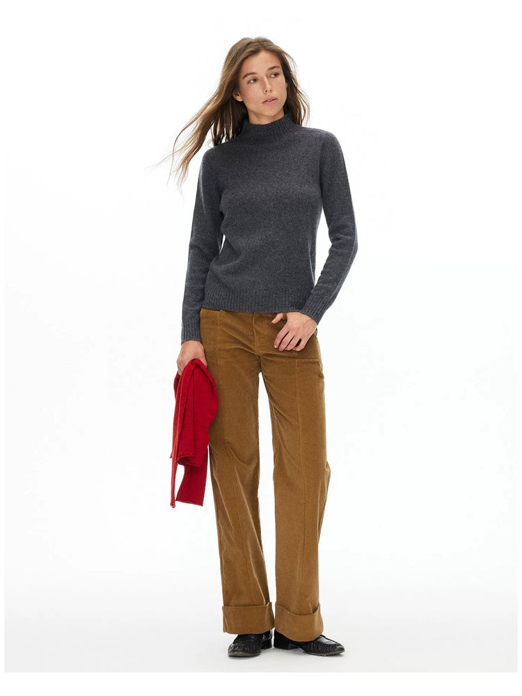 D.PERCENT Wool-Cashmere Mock-Neck Sweater - view 3