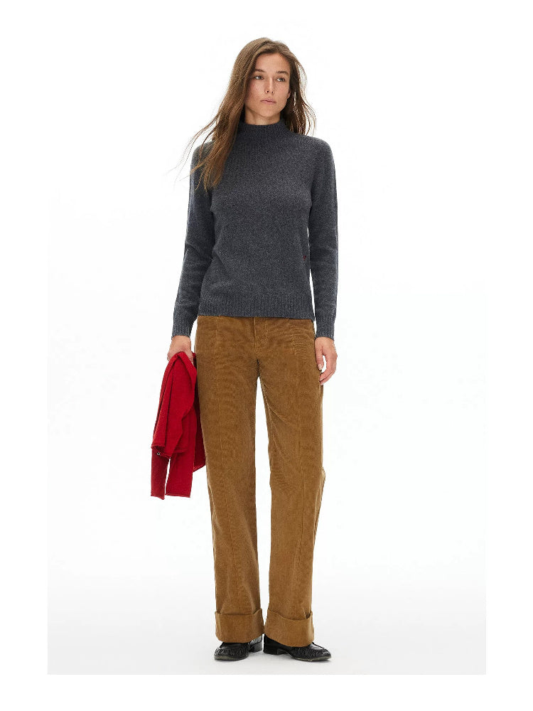 D.PERCENT Wool-Cashmere Mock-Neck Sweater - view 7