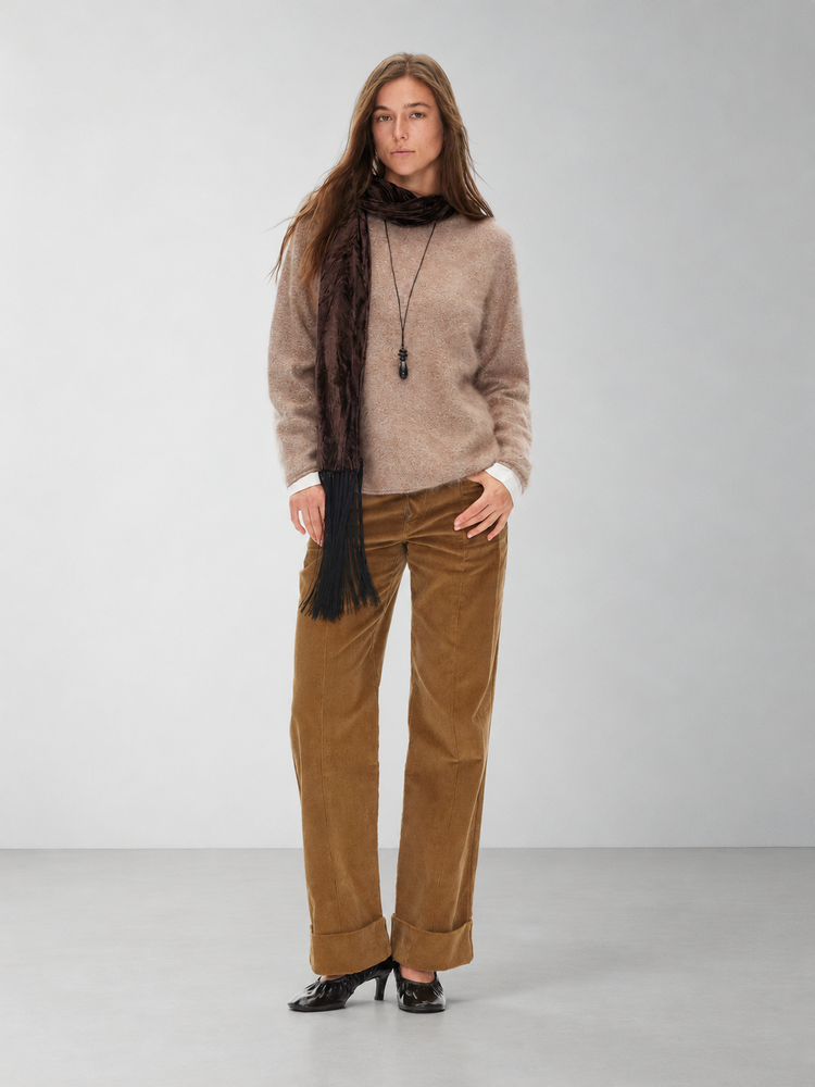 D.PERCENT Brushed Wool-Blend Sequin Sweater - view 1