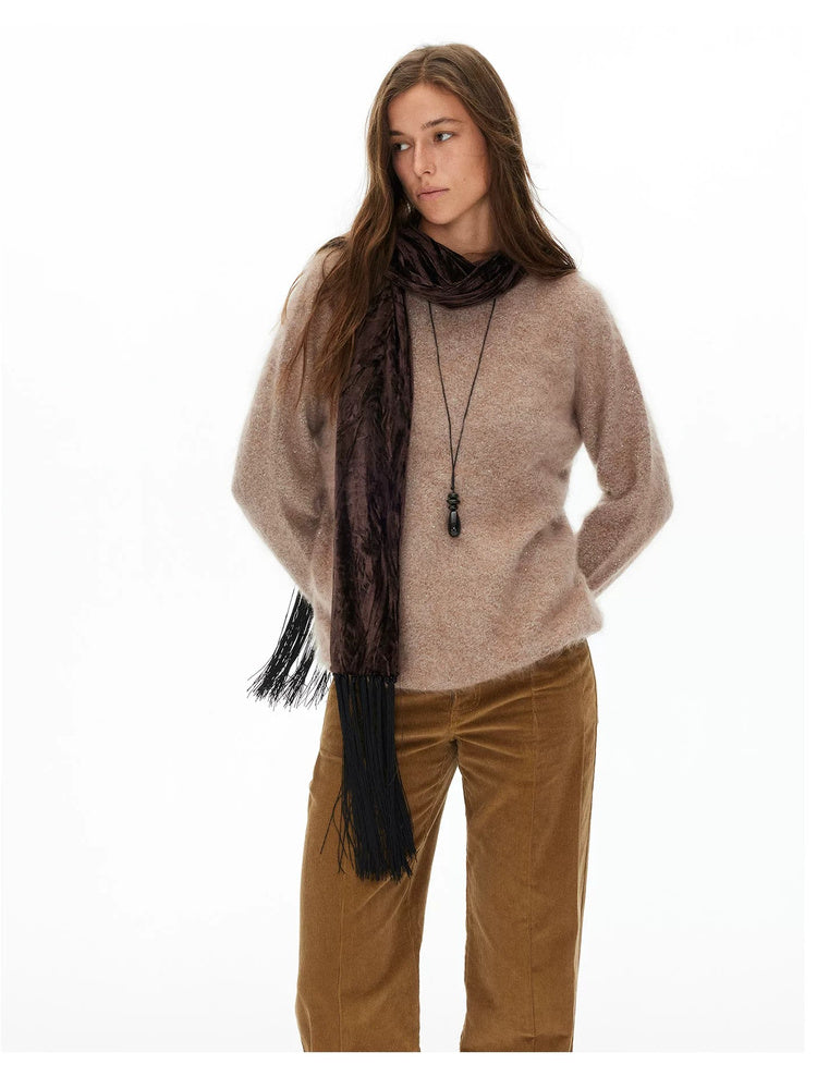 D.PERCENT Brushed Wool-Blend Sequin Sweater - view 3