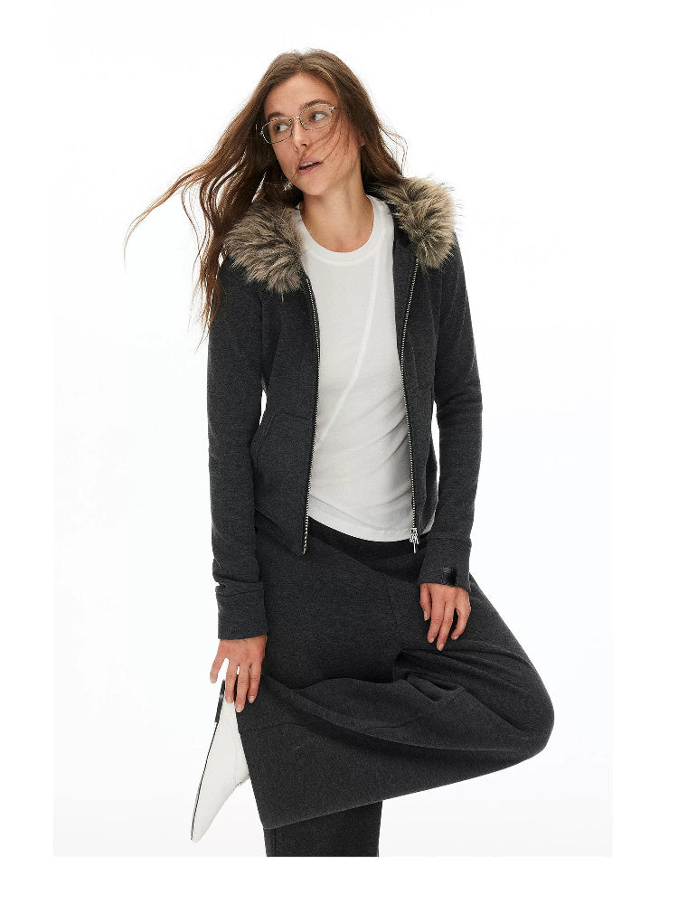 D.PERCENT Faux-Fur Collar Zip Top or Wide-Leg Pants - Separates - view 10