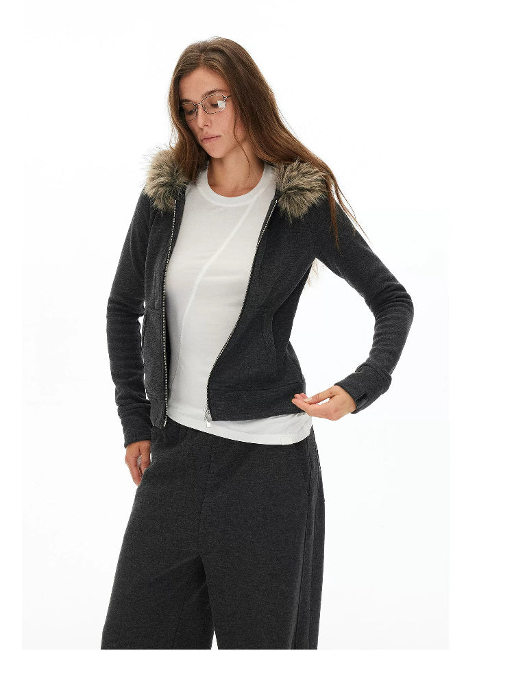 D.PERCENT Faux-Fur Collar Zip Top or Wide-Leg Pants - Separates - view 11