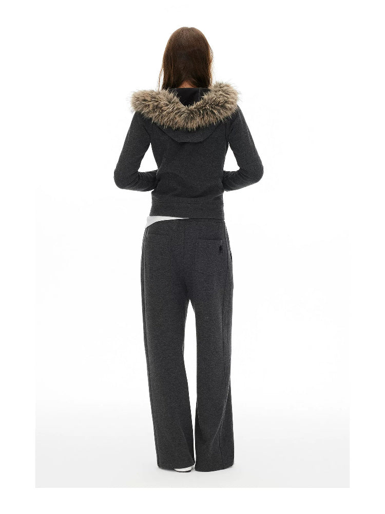 D.PERCENT Faux-Fur Collar Zip Top or Wide-Leg Pants - Separates - view 13
