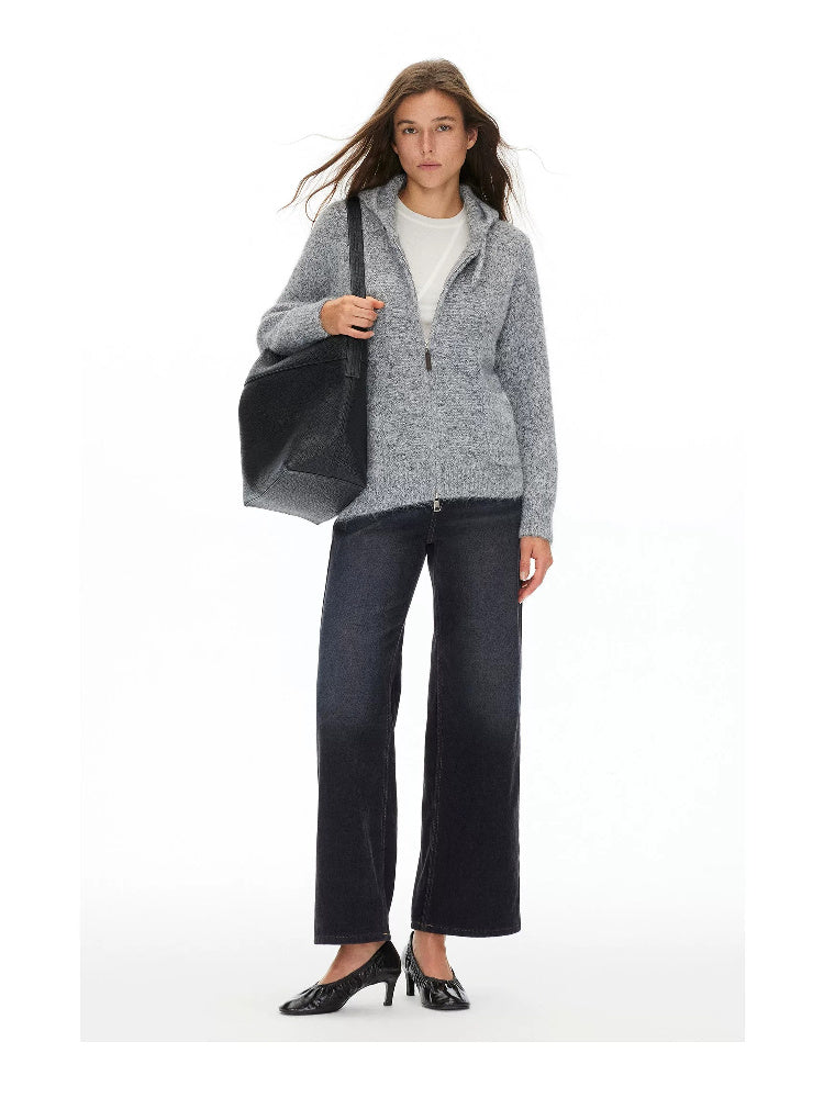 D.PERCENT Dark-Wash Wide-Leg Jeans - view 4