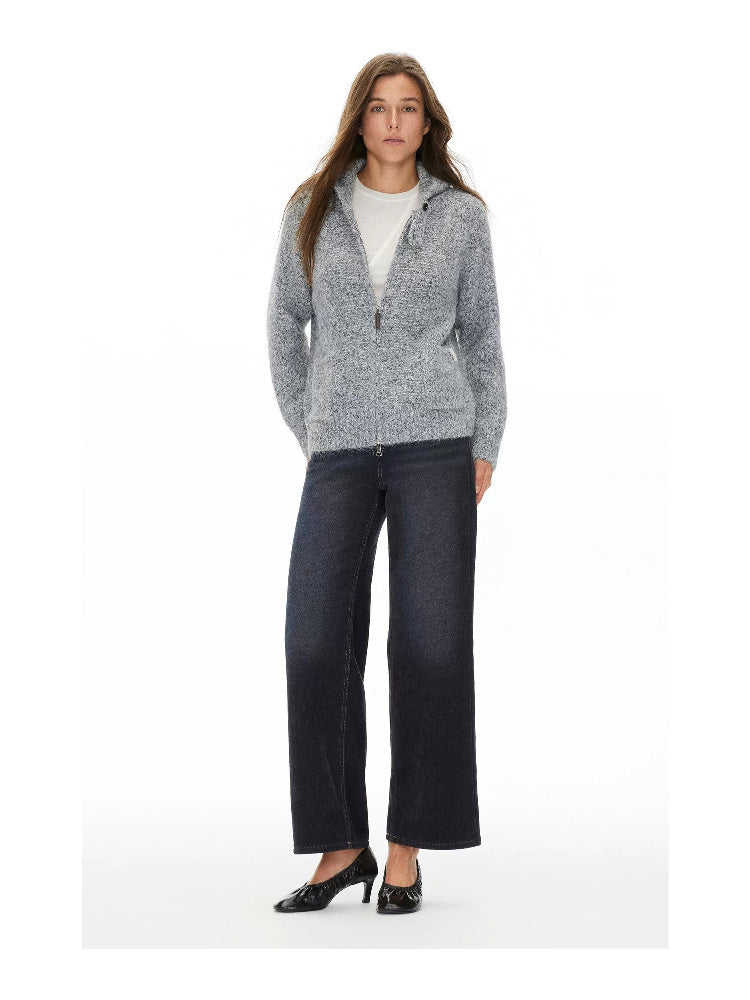 D.PERCENT Dark-Wash Wide-Leg Jeans - view 5