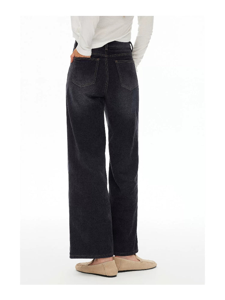 D.PERCENT Dark-Wash Wide-Leg Jeans - view 6