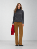 D.PERCENT Cotton Corduroy Straight-Leg Pants - view 1