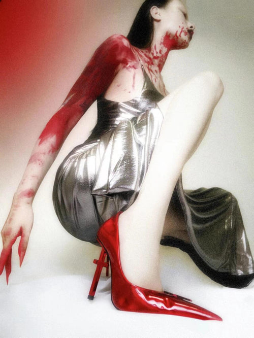 Crucifix Series High Heels Red